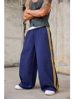 Superblue Erkek Şerit Detaylı Bol Baggy Pantolon