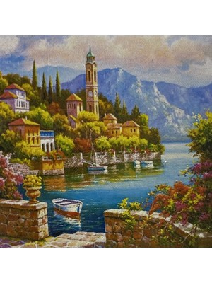Elegantshop 5d Yapışan Boncuk Mozaik Tablo 30*40 cm L3