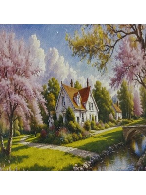 Elegantshop 5d Yapışan Boncuk Mozaik Tablo 30*40 cm L1