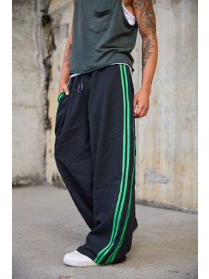 Superblue Erkek Şerit Detaylı Bol Baggy Pantolon