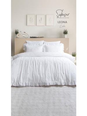Gees Global Şaheser Home Collection Jakarlı Nev Takımı Çift Kişilik Leona Lila