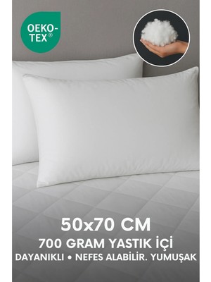 Yamesa 50X70 cm Saf Silikon Iç Yastık Kırlent, Yumuşak ve Dayanıklı – 700 Gram, Nefes Alabilir