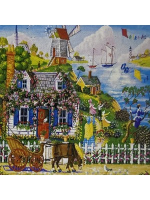 Elegantshop 5d Yapışan Boncuk Mozaik Tablo 30*40 cm L6