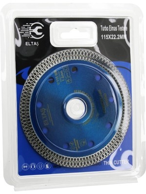 Melonika Turbo Elmas Mermer Kesici Disk 115MMX22.2MM Ince Hassas Testere 1.2mm Crc