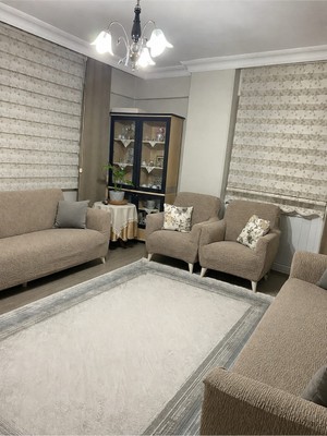 Arife Home Yüksek Kaliteli Koltuk Örtüsü Takımı | 3311 | Jakar Kumaş Lastikli Esnek Yıkanabilir Çekyat Kanepe Kılıfı 4 Parça |sofa Cover