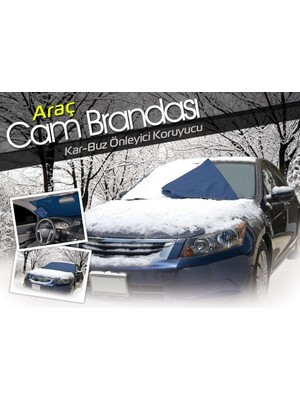 Melonika Araç Kar Buz Önleyici Büyük Boy Araç Ön Cam Brandası (150 cm x 70 Cm) Crc