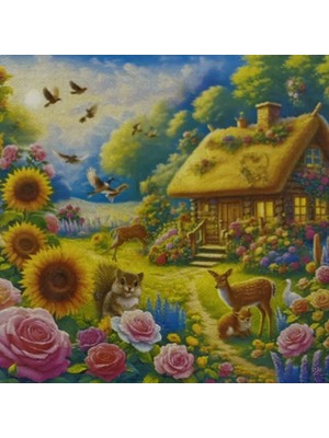 Elegantshop 5d Yapışan Boncuk Mozaik Tablo 30*40 cm L9
