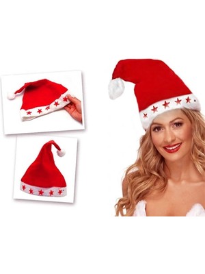Melonika Yılbaşı Özel Işıklı Noel Baba Şapkası Crc