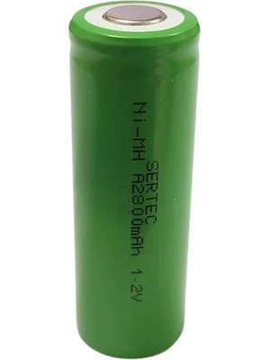 Melonika Sertec - 1.2V 2800 Mah - A Size - Ni-Mh Şarjlı Pil - (Başsız / Flat Head) Crc
