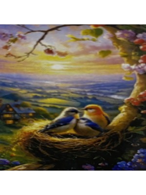 Elegantshop 5d Yapışan Boncuk Mozaik Tablo 30*40 cm L18