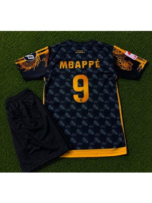 Candy Cup R.e.a.l Madrid Mbappé 9 Çocuk Futbol Forması Siyah