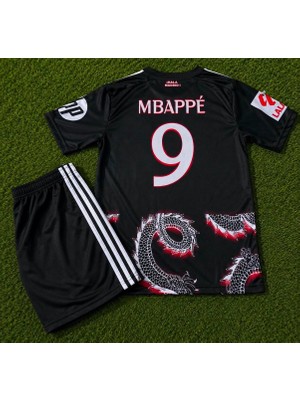 Candy Cup R.e.a.l Madrid Mbappé 9 Çocuk Özel Tasarım Futbol Forması Siyah