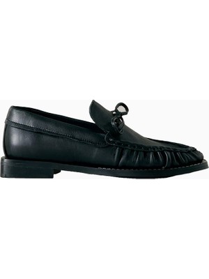 Anthropologie By Anthropologie Büzgü Detaylı Kadın Deri Loafer
