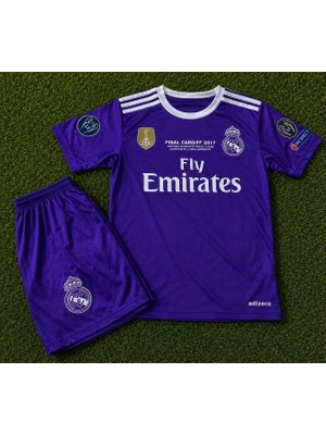 Candy Cup R.e.a.l Madrid Ronaldo 7 Retro Çocuk Futbol Forması Mor