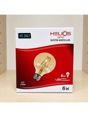 Helios Helıos Rustik LED Ampul 6W E27 2700K