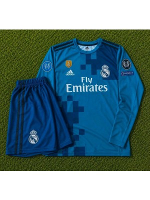 Candy Cup R.e.a.l Madrid Ronaldo 7 Uzun Kol Çocuk Futbol Forması Mavi
