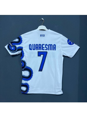 Candy Cup Inter Quaresma 7 Yetişkin Futbol Forması Beyaz