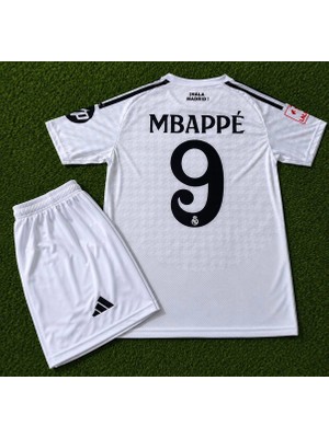 Candy Cup R. Madrid Mbappé 9 Çocuk Futbol Forması Beyaz