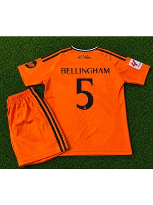 Candy Cup R.e.a.l Madrid Bellingham 5 Çocuk Futbol Forması Turuncu
