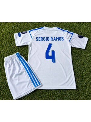 Candy Cup R. Madrid Sergio Ramos 4 Çocuk Futbol Forması Beyaz