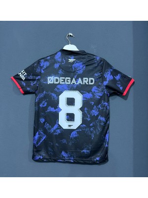 Candy Cup Arsenal Odegaard 8 Yetişkin Futbol Forması Siyah