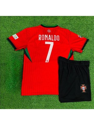 Candy Cup Portekiz C. Ronaldo 7 Çocuk Futbol Forması Kırmızı