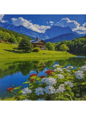 Elegantshop 5d Yapışan Boncuk Mozaik Tablo 30*40 cm L24