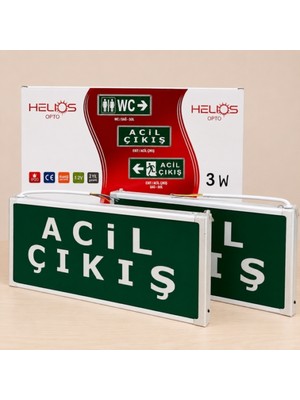 Helios Helıos Opto LED Acil Çıkış Armatürü 3W