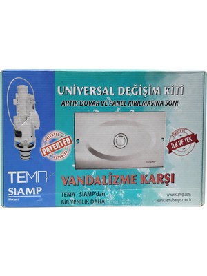Tema Siamp Universal Gömme Rezervuar Değişim Kiti Parlakkrom