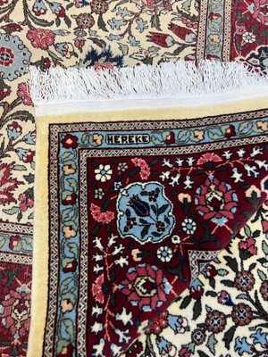 RD Ramazan Dağ El Halı Sanatı El Dokuma Sümerbank Hereke Halısı Birinci Sınıf Kalite Imzalı Küçük Lalezar Desen Pamuk Saçak Üzerine Yün Dokuma Ebat 300X200