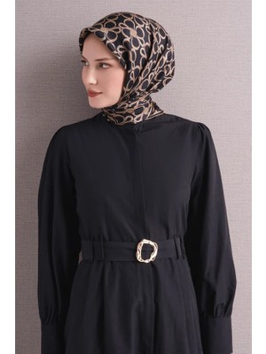 Armanda Armine Ipek Eşarp 2027 Kış - 9638-06 Siyah Sarı Twill