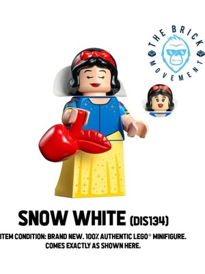 LEGO Disney Orjinal Pamuk Prenses ve 7 Cüceler Pamuk Prenses Uyuyan Güzel Minifigürü DIS134