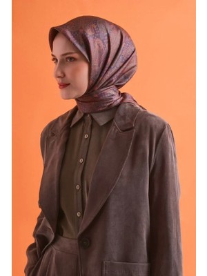 Armanda Armine Ipek Eşarp 2027 Kış - 9631-03 Füme Kiremit Sura