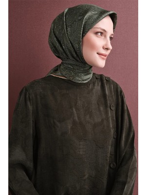Armanda Armine Ipek Eşarp 2027 Kış - 9631-52 Koyu Haki Sura