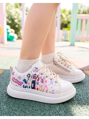 Surpie Shoes Manifest Karakterli Çocuk Günlük Ayakkabı, Çocuk Fermuarlı Ayakkabı, Surpie Çocuk Günlük