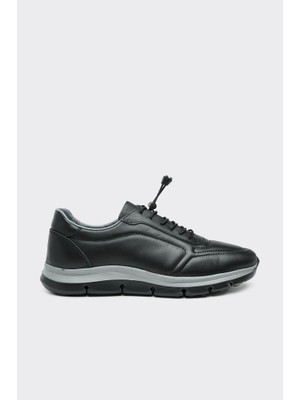 Derinet Bağcıklı Hakiki Deri Erkek Sneaker