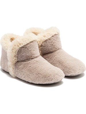 Twigy Elsa Peluş Kadın Ev Botu Pudra 37/41