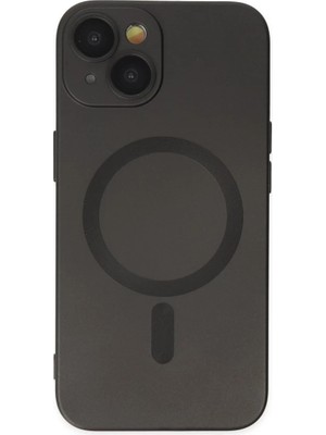 TeknoKapsül Apple iPhone 14 Plus Kılıf Moshi Lens Magneticsafe Silikon - Siyah