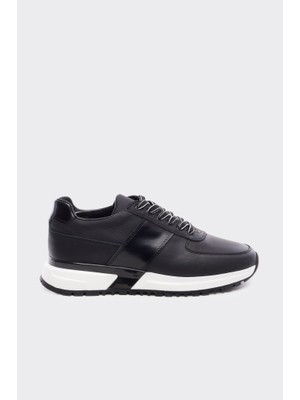 Derinet Bağcıklı Hakiki Deri Erkek Sneaker