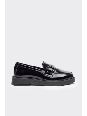 Derinet Tokalı Kadın Hakiki Deri Loafer