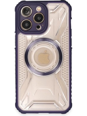 TeknoKapsül Apple iPhone 14 Pro Max Kılıf Prag Magneticsafe Kapak - Derin Mor