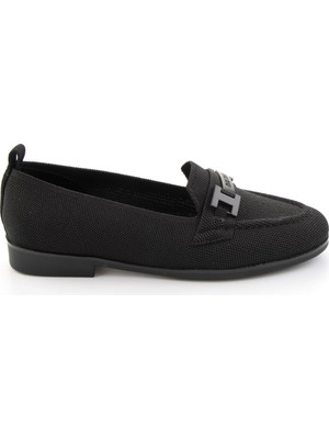 Bambi Siyah  Kadın Loafer Ayakkabı K01327025282