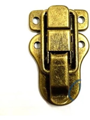 TeknoKapsül Sandık, Kutu Klipsi, Ön Kilidi - 48X30MM, Antik, 1 Adet