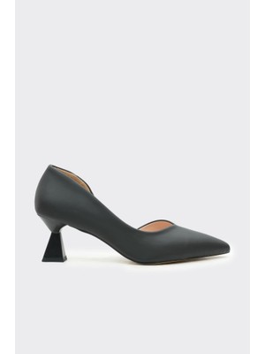 Derinet Kısa Topuk Saten Kadın Stiletto