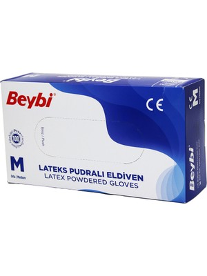 TeknoKapsül Beybi M Pudralı Muayene Eldiveni 100LÜ