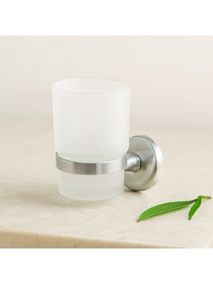 TeknoKapsül Plastik Bardak Diş Fırçalık (Krom Askılık, Vidalı Montaj)