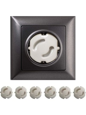 TeknoKapsül Buffer® Bebek Çocuk Priz Koruma Kapağı (6 Adet) Çocuk Güvenliği, Priz Muhafazası, Priz Kapatıcı