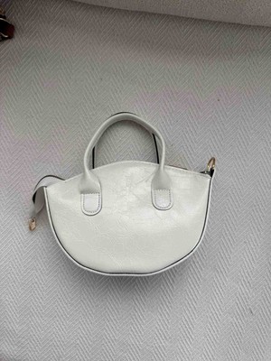 Jaseco Oval Kesim Çatlak Dokulu Mini Baget Çanta