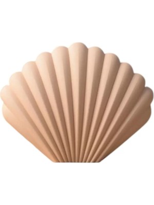 TeknoKapsül Deniz Kabuğu Formlu 3D Modern Dekoratif Boyanabilir Vazo