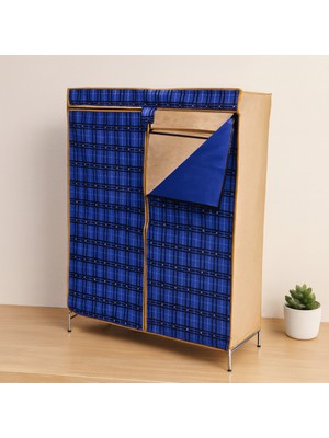 Bezos Portatif Metal Iskelet Bez Gardrop 42X106X150 cm